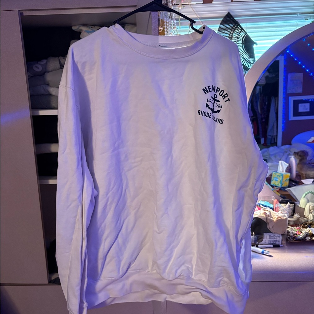 White Newport Rhode Island Sweatshirt